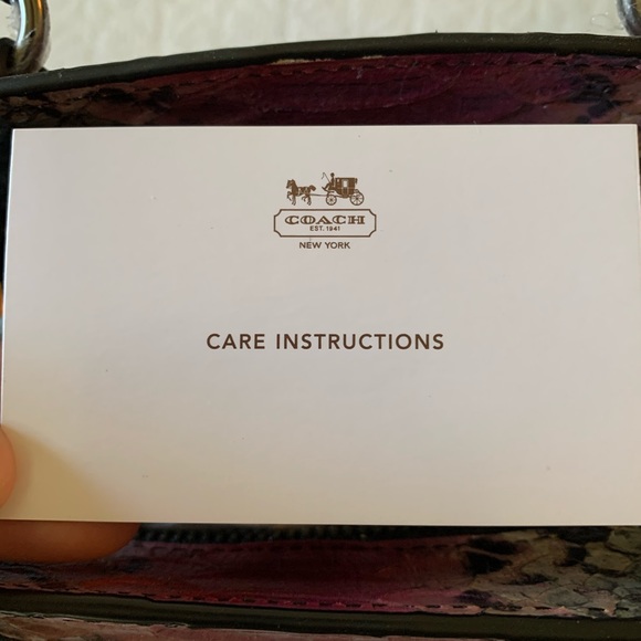 Coach Crosby Mini Carryall Python Leather Purse - Picture 5 of 6